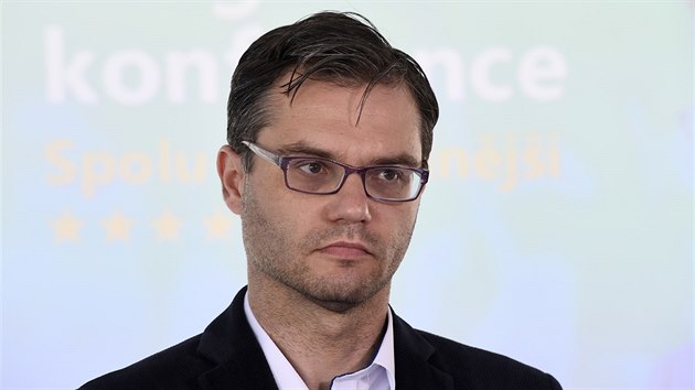 Europoslanec a ldr kandidtky za STAN Stanislav Polk vystoupil 24. dubna 2019 v Praze na programov konferenci koalice STAN a TOP 09 ped volbami do Evropskho parlamentu.