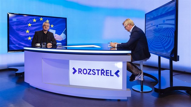 Ldr ODS pro eurovolby Jan Zahradil v diskusnm poadu iDNES.cz Rozstel. (23. dubna 2019)