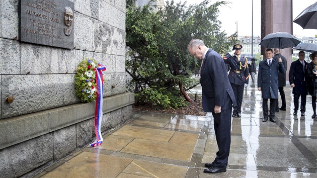 Slovensk prezident Andrej Kiska pi pondln nvtv Prahy. (29. dubna 2019)