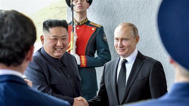 Rusk prezident Putin zahjil summit se severokorejskm dikttorem Kim ong-unem. (25. dubna 2019)