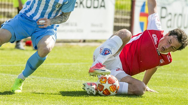 Momentka z utkn Pardubice - Prostjov.