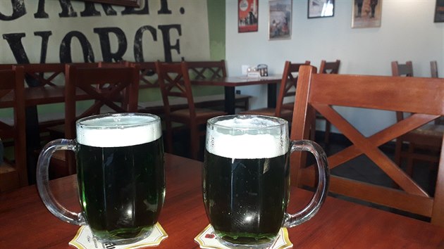 Zelené pivo Velikonoční Králičák 14° v Holešově na Zelený čtvrtek