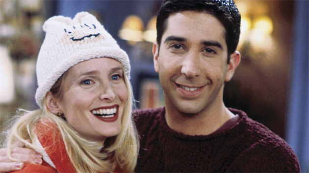 Jane Sibbettov a David Schwimmer v serilu Ptel (1998)