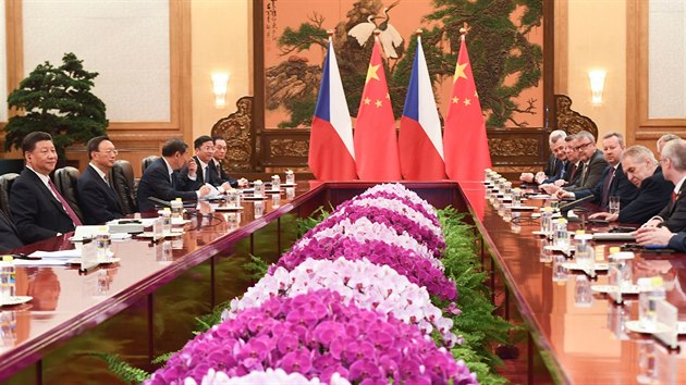 Prezident Miloš Zeman se v Pekingu setkal s čínským prezidentem Si Ťin-pchingem. (28. dubna 2019)