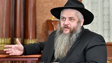 Vrchní ukrajinský a kyjevský rabín Moshe Reuven Azman.