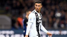 Cristiano Ronaldo z Juventusu během zápasu s Interem Milán