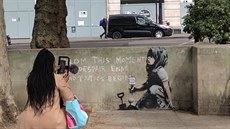 Obyvatelé Londýna obdivují nového Banksyho