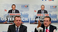 Kandidát pravicové populistické strany Svobodných (FPÖ) do eurovoleb Harald...