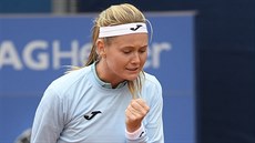 Marie Bouzková v kvalifikaci tenisového turnaje en J&T Banka Prague Open