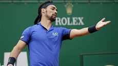 Italský tenista Fabio Fognini ve finále turnaje v Monte Carlu.