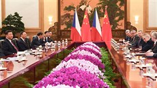 Prezident Milo Zeman se v Pekingu setkal s ínským prezidentem Si...
