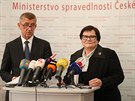 Premiér Andrej Babiš uvedl do funkce ministryni spravedlnosti Marii Benešovou....