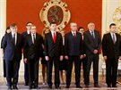 Prezident Milo Zeman jmenoval na Praském hrad nové ministry Babiovy vlády....
