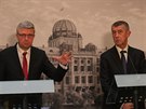 Nový vicepremiér a ministr prmyslu a obchodu Karel Havlíek pi uvádní do...