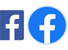 Vlevo vidíte dosavadní ikonu Facebooku, vpravo ikonu novou.