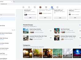 Skupiny mají samostanou sekci, co souvisí s tím, e jim chce Facebook dávat...