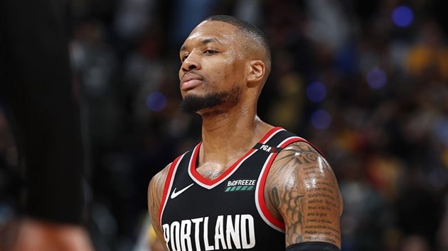 Damian Lillard z Portlandu po porce s Denverem.