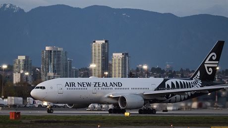 Stroj novozélandské letecké spolenosti Air New Zealand