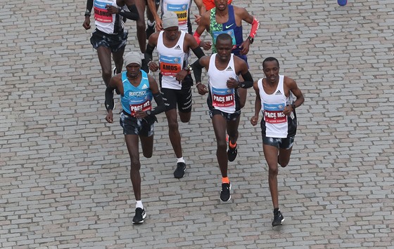 Vodii elitních bc pi Praském maratonu.