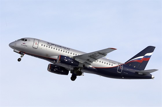 Letoun Suchoj SSJ-100 spolenosti Aeroflot (30. dubna 2019)