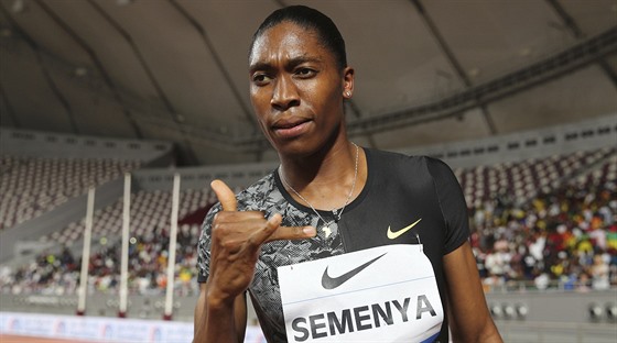 Caster Semenyaová v Dauhá.