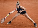 eská tenistka Karolína Muchová bhem turnaje WTA na praské Spart.