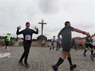 Momentka z Praského maratonu.