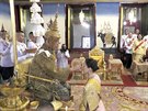 Král Mahá Vatirálongkón se svou manelkou bhem korunovací ceremonie (4....