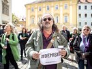 Pražská demonstrace proti postupu ministra kultury Antonína Staňka při odvolání...