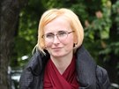 Komunistick europoslankyn Kateina Konen pichz na oslavy 74. vro...