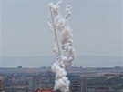 Palestinská raketa vypálená z Pásma Gazy na Izrael (4.5.2019)