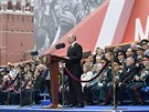 Projev ruského prezidenta Vladimira Putina na moskevském Rudém námstí u...