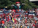 Pochod na podporu prezidenta Madura ve venezuelském Caracasu (1. kvtna 2019)