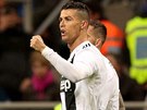 Cristiano Ronaldo z Juventusu Turín se raduje z gólu v derby s FC Turín.
