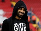 Mohamed Salah z Liverpoolu do odvety s Barcelonou nezasáhne.