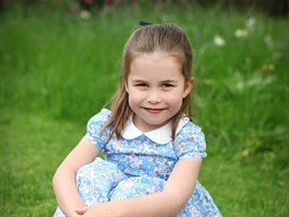 Princezna Charlotte na snímku vévodkyně Kate k jejím 4. narozeninám, které...