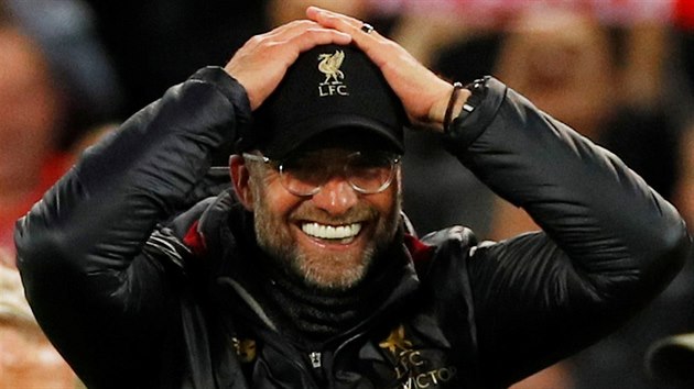 Liverpoolsk kou Jrgen Klopp vstebv neekan postup do finle Ligy mistr.