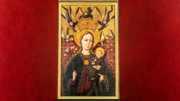 Cenný gotický obraz Madony z Těrlicka si lidé mohli poprvé prohlédnout loni v ostravském kostele svatého Václava.