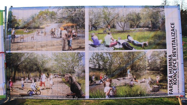 Takhle by mohl jednou vypadat park na Farských humnech u řeky Sázavy ve Žďáře nad Sázavou.