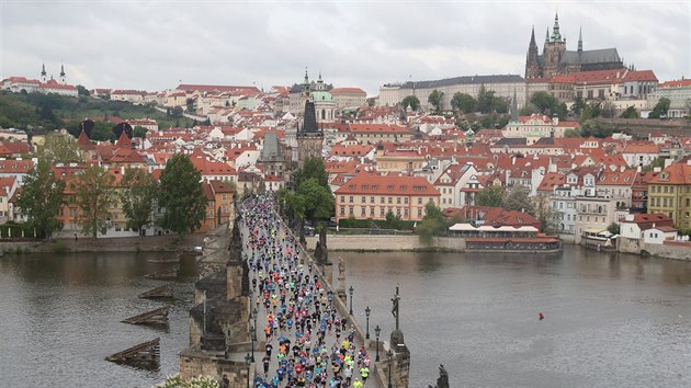 Momentka z Praskho maratonu.