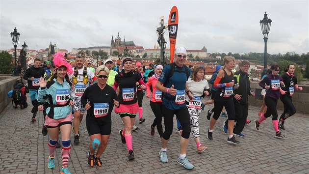 Momentka z Praskho maratonu.