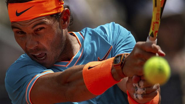 Rafael Nadal ve druhm kole turnaje v Madridu.
