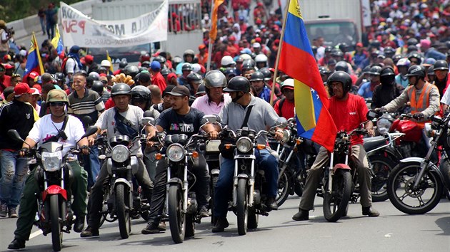 Pochod na podporu prezidenta Madura ve venezuelskm Caracasu (1. kvtna 2019)