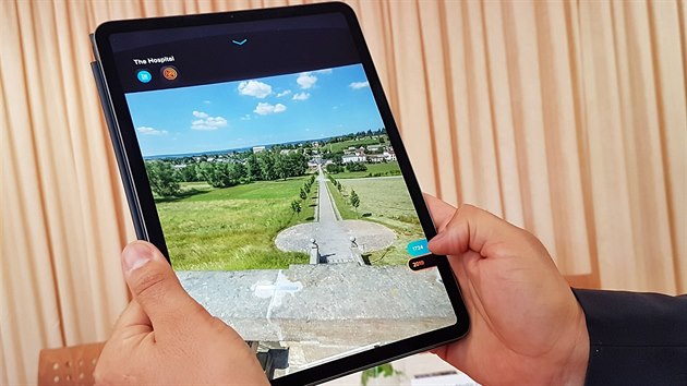 Barokní skvost Kuks má novou turistickou aplikaci pro mobilní telefony s rozšířenou realitou (2.5.2019).