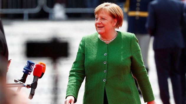 Nmeck kanclka Angela Merkelov na summitu EU v rumunskm mst Sibiu (9. kvtna 2019)