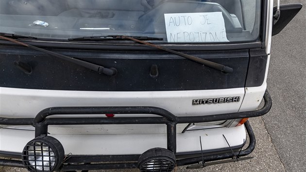 Vrak na s�dli�ti Stod�lky. (7.5.2019)