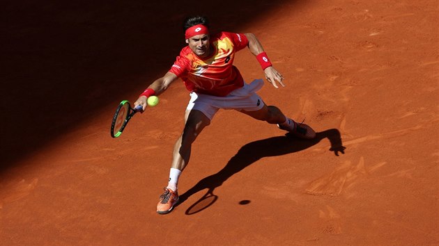 David Ferrer na turnaji v Madridu.