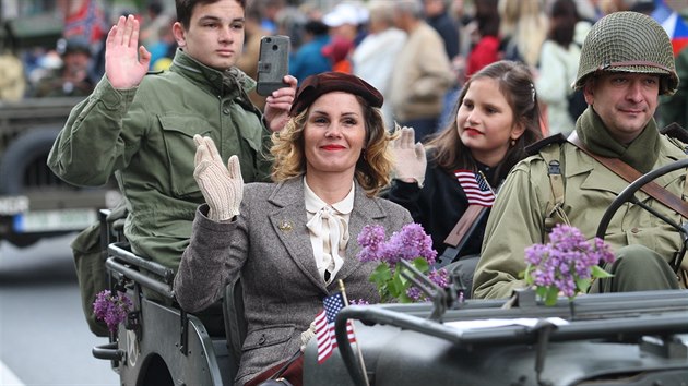 Vrcholem plzeňských Slavností svobody byla tradiční jízda historických vojenských vozidel po Klatovské třídě v Plzni - Convoy of Liberty. (5. 5. 2019)