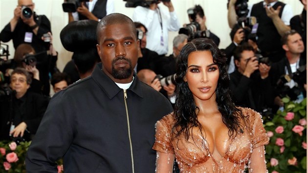 Kim Kardashianová a Kanye West na Met Gala (New York, 6. května 2019)