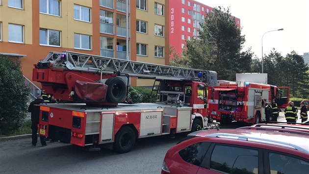 Prask policie evakuovala po poru bytu dm v Modanech. Na mst toti nala zejm pyrotechniku. Jeden lovk ohe nepeil.